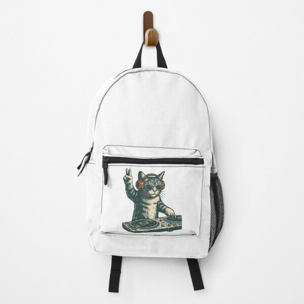 Item preview, DJ Cat Funny Graphic For Cat Lovers designed and sold by Thread&Fable.
