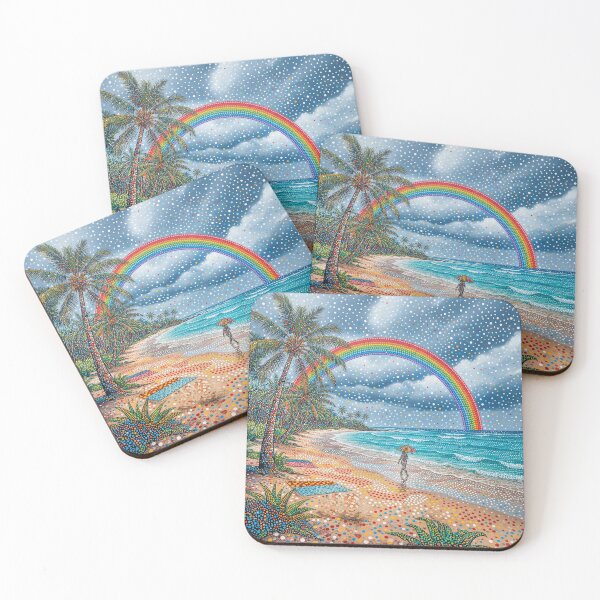 Item preview, Rainbow On A Tropical Beach designed and sold by Home Decor Art.