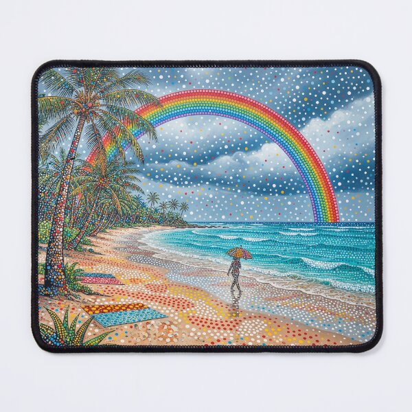 Item preview, Rainbow On A Tropical Beach designed and sold by Home Decor Art.