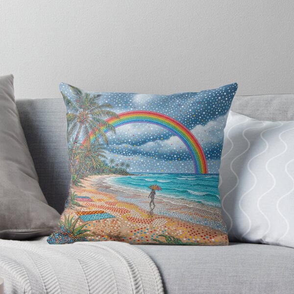 Item preview, Rainbow On A Tropical Beach designed and sold by Home Decor Art.
