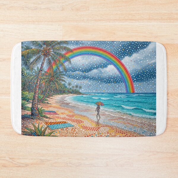 Item preview, Rainbow On A Tropical Beach designed and sold by Home Decor Art.