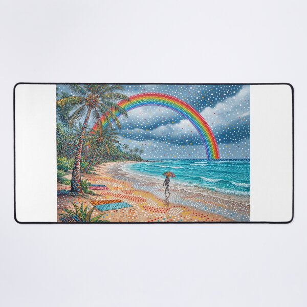 Item preview, Rainbow On A Tropical Beach designed and sold by Home Decor Art.
