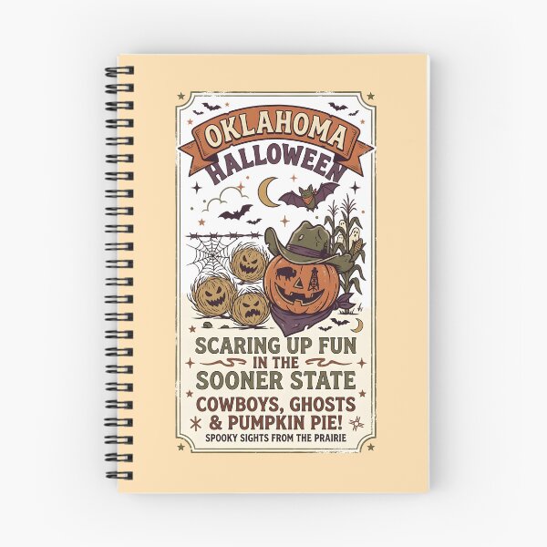 Item preview, Spooky Sights from the prairie - Oklahoma Halloween  designed and sold by ParadoxParadox.