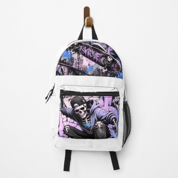 Item preview, Skateboard Skeleton Graffiti Street Art designed and sold by PetruArtDesigns.