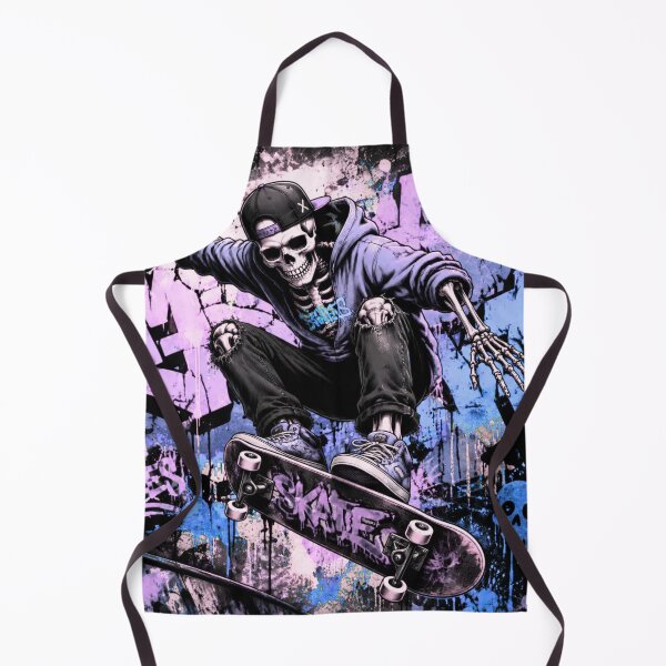 Item preview, Skateboard Skeleton Graffiti Street Art designed and sold by PetruArtDesigns.
