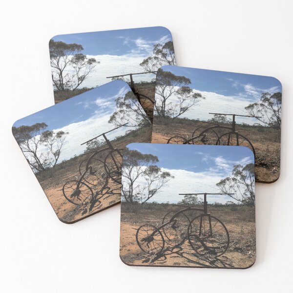 Item preview, Abandoned antique tricycle in desert Mallee Country, Victoria, Australia designed and sold by Juliette Remfrey.