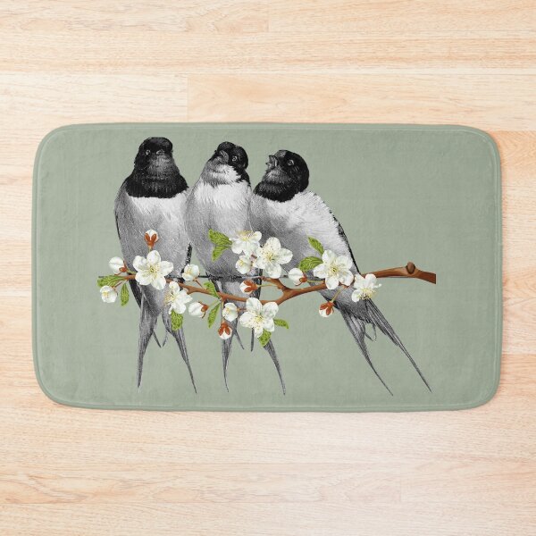 Item preview, Swallows on a Blossoming Cherry Branch! Swallows Blossoms! designed and sold by DSoriaDesign.
