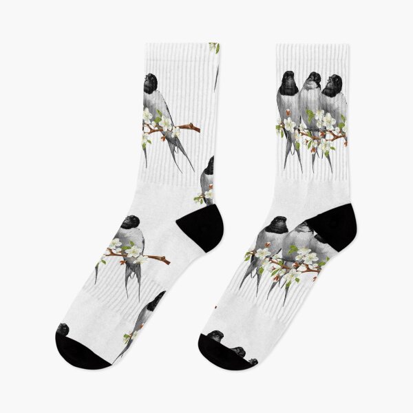 Item preview, Swallows on a Blossoming Cherry Branch! Swallows Blossoms! designed and sold by DSoriaDesign.
