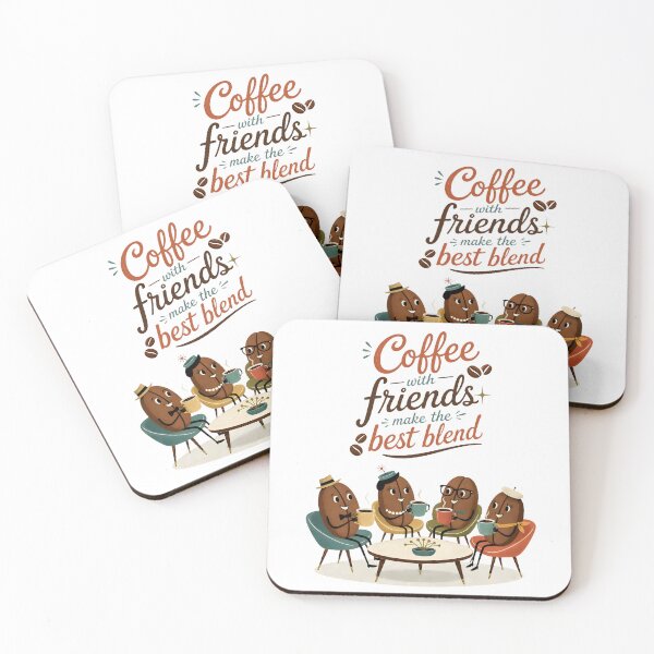 Item preview, Coffee with Friends – Best Blend Coffee Lovers designed and sold by ZanyPaintbrush.