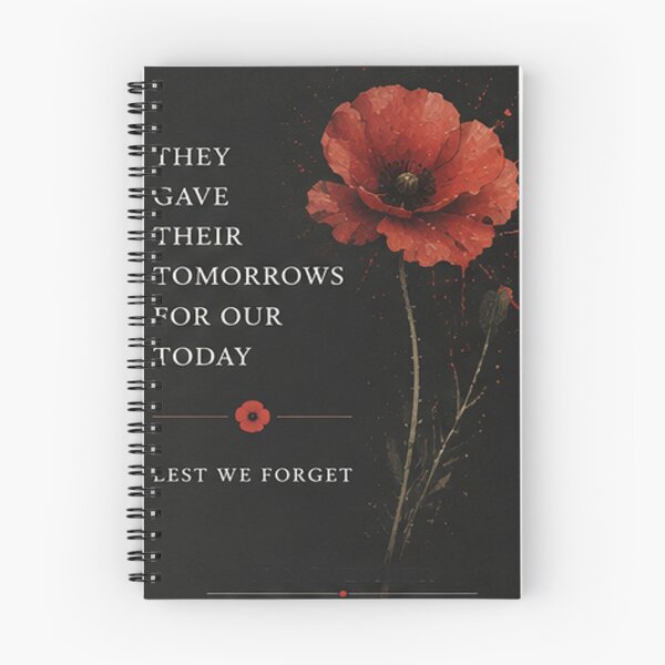 Item preview, They Gave Their Tomorrows – Red Poppy Remembrance designed and sold by TeikunShop.