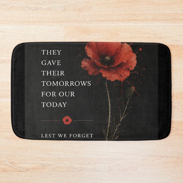 Item preview, They Gave Their Tomorrows – Red Poppy Remembrance designed and sold by TeikunShop.