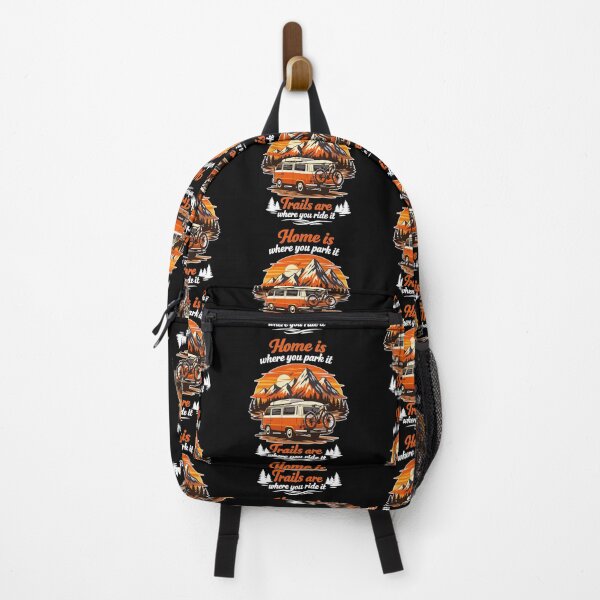 Item preview, Campervan Mountain bike Mountains Sunset Design designed and sold by Pineapple-Tree.