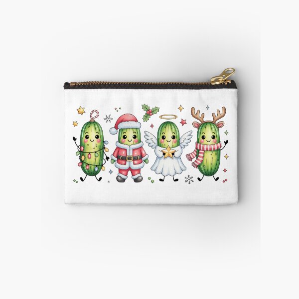 Item preview, kawaii Christmas pickle set designed and sold by jkrphoto.