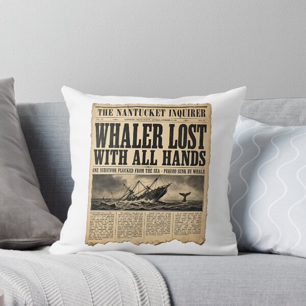 Item preview, Moby Dick: Pequod Lost - Vintage Newspaper designed and sold by Fenay Designs.