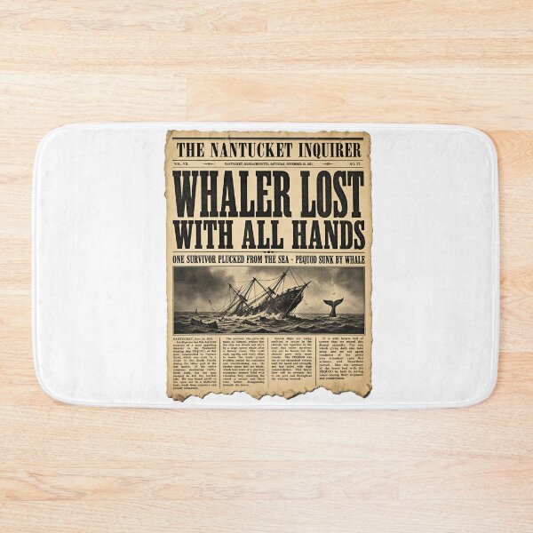 Item preview, Moby Dick: Pequod Lost - Vintage Newspaper designed and sold by Fenay Designs.