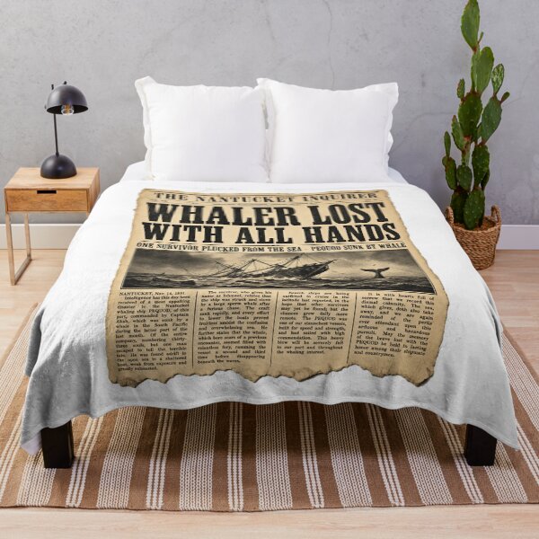 Item preview, Moby Dick: Pequod Lost - Vintage Newspaper designed and sold by Fenay Designs.