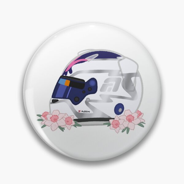 Item preview, Alex Albon 2026 Hungary Helmet With Flowers  designed and sold by OriDraws.