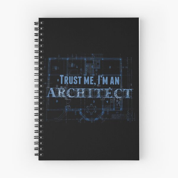 Item preview, Trust Me, I'm An Architect - Funny Blueprint Design designed and sold by Shopeon Designs.