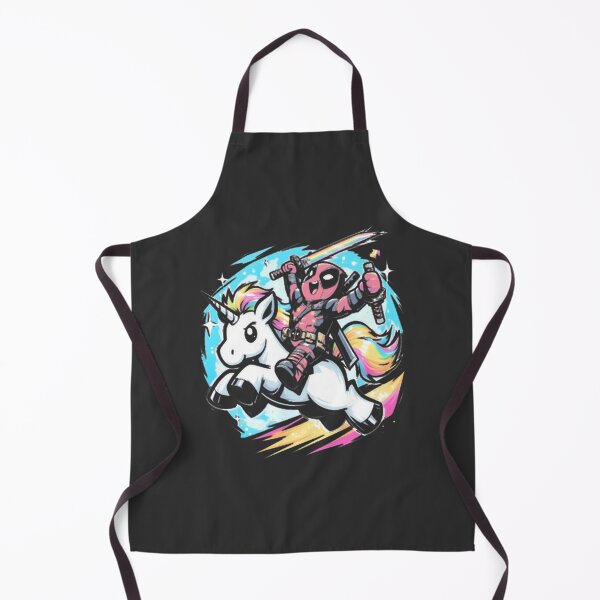 Item preview, Deadpool Chibi Riding Rainbow Unicorn Cute Funny Marvel Fan Art ⭐⭐⭐⭐⭐ designed and sold by TheEdward.