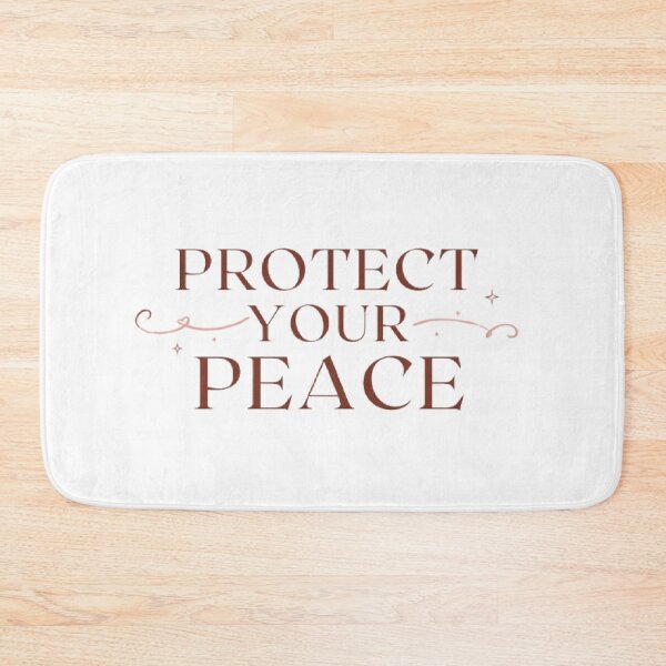 Item preview, Protect Your Peace | Minimalist Motivational Quote Sticker designed and sold by Tiny-Doodle-Co.