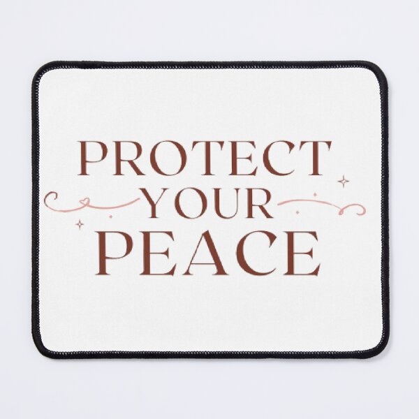 Item preview, Protect Your Peace | Minimalist Motivational Quote Sticker designed and sold by Tiny-Doodle-Co.