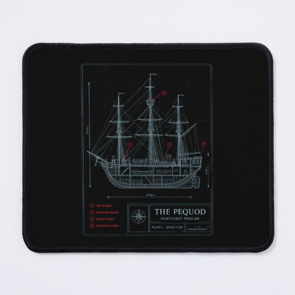 Item preview, Moby Dick Pequod Blueprint - Nantucket Whaler designed and sold by Fenay Designs.
