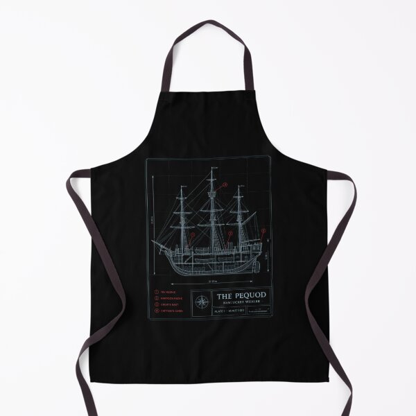 Item preview, Moby Dick Pequod Blueprint - Nantucket Whaler designed and sold by Fenay Designs.