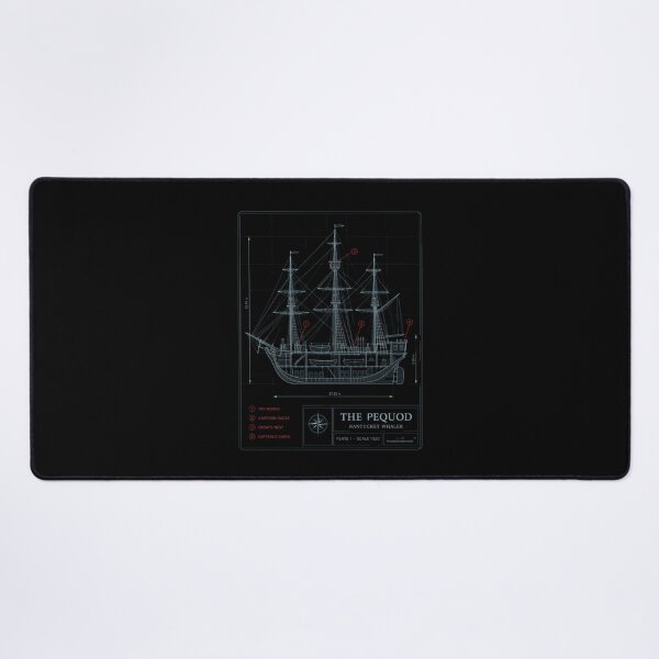 Item preview, Moby Dick Pequod Blueprint - Nantucket Whaler designed and sold by Fenay Designs.