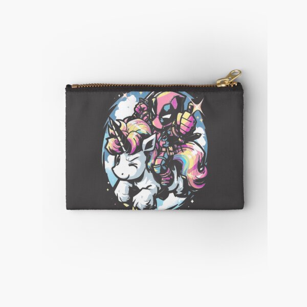 Item preview, Chibi Deadpool Riding Rainbow Unicorn | Cute Kawaii Art LIMITED EDITION designed and sold by TheEdward.