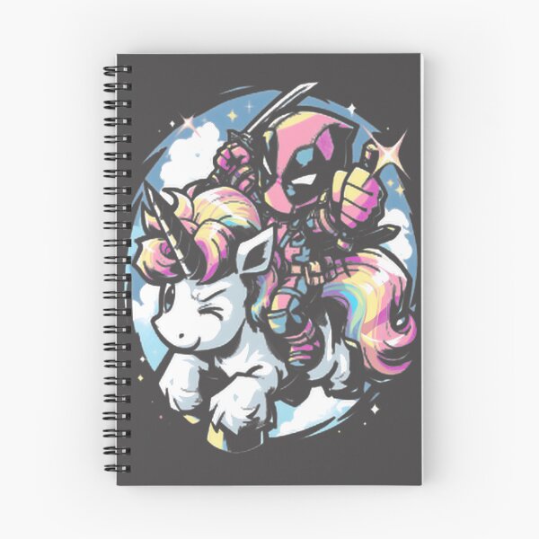 Item preview, Chibi Deadpool Riding Rainbow Unicorn | Cute Kawaii Art LIMITED EDITION designed and sold by TheEdward.