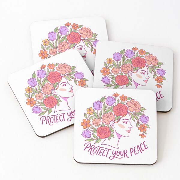 Item preview, Protect Your Peace Floral Woman Illustration designed and sold by mackartist.
