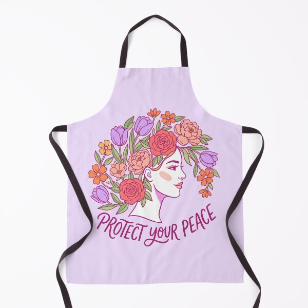 Item preview, Protect Your Peace Floral Woman Illustration designed and sold by mackartist.
