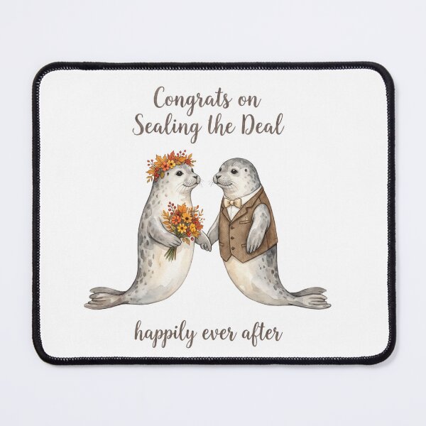 Item preview, Seal Wedding Couple designed and sold by Roy & Tiffany.