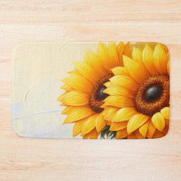 Item preview, Bright Yellow Sunflowers, Textured Floral Painting designed and sold by NarjaShop.