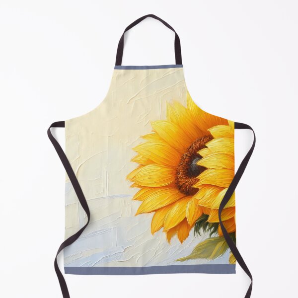 Item preview, Bright Yellow Sunflowers, Textured Floral Painting designed and sold by NarjaShop.