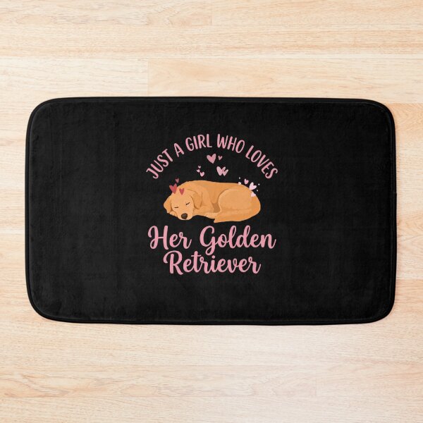 Item preview, Just a Girl Who Loves Her Golden Retriever Cute Sleeping Dog Design designed and sold by Fateh-Kro ⭐⭐⭐⭐⭐.