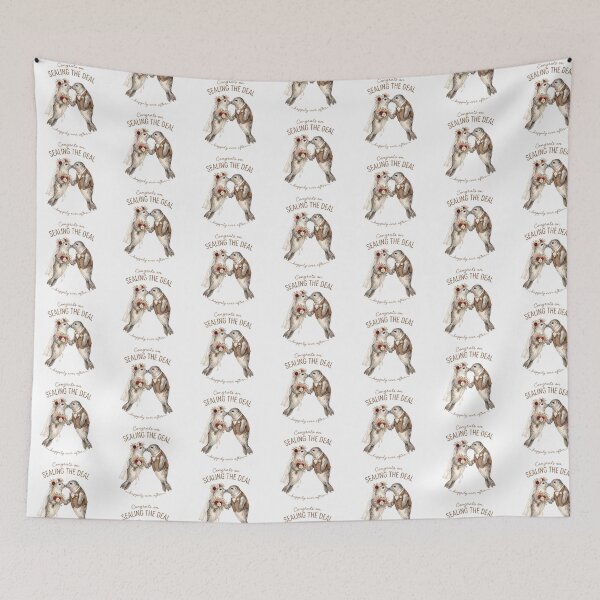 Item preview, Seals Kissing Wedding designed and sold by Roy & Tiffany.
