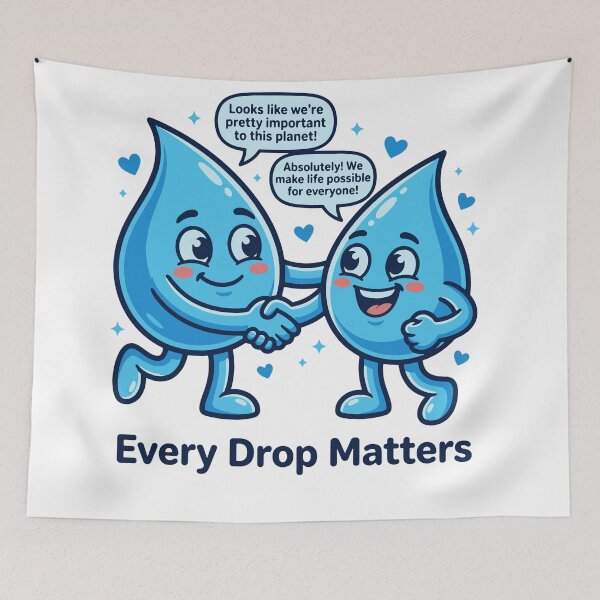 Item preview, Every Drop Matters: The Water Cycle Cartoon designed and sold by Nuvoro Eco Awareness.