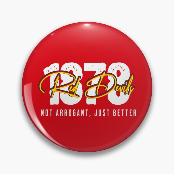 Item preview, Red Devils Not Arrogant soccer retro vintage designed and sold by Red-since-1892.