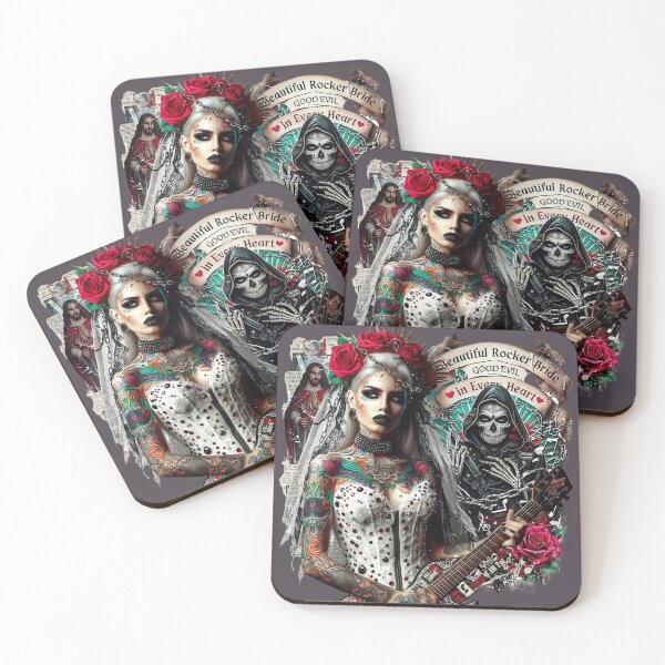 Item preview, Tattoo Bride Rocker Electric Guitar designed and sold by Voodoo Store Paranormal Collections.