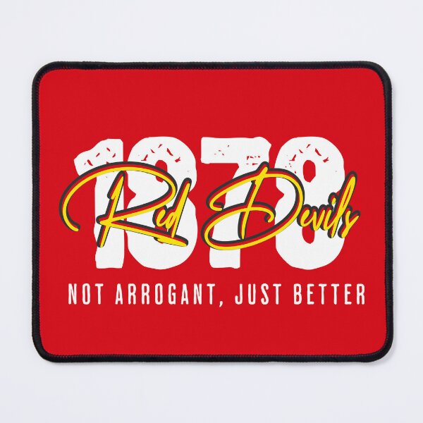 Item preview, Red Devils Not Arrogant soccer retro vintage designed and sold by Red-since-1892.