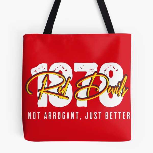 Item preview, Red Devils Not Arrogant soccer retro vintage designed and sold by Red-since-1892.