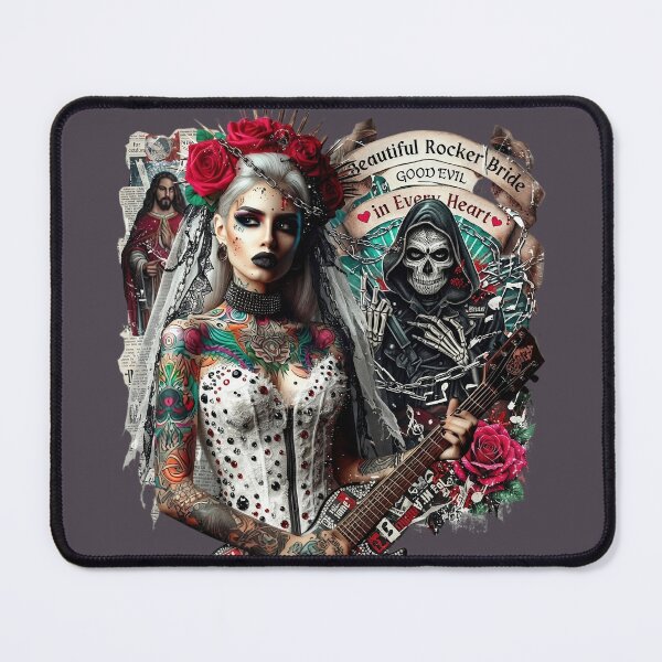 Item preview, Tattoo Bride Rocker Electric Guitar designed and sold by Voodoo Store Paranormal Collections.