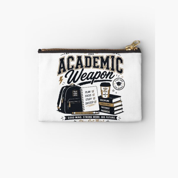 Item preview, Academic Weapon Study Hard College Student Design designed and sold by Sunday.Supply.