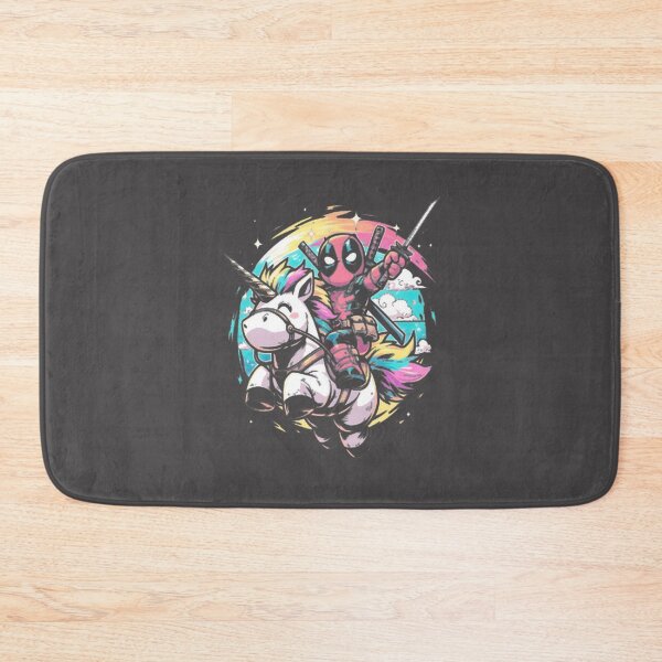 Item preview, Deadpool Chibi Riding Rainbow Unicorn Funny Marvel Fan Art ⭐⭐⭐⭐⭐ designed and sold by TheEdward.
