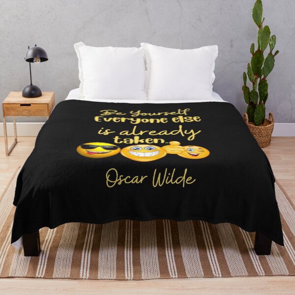 Item preview, Be Yourself Motivational Quote with funny emoji's designed and sold by TetelestaiWeave.