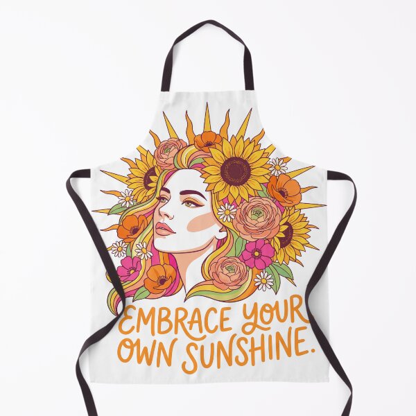 Item preview, Embrace Your Own Sunshine Floral Woman Illustration designed and sold by mackartist.