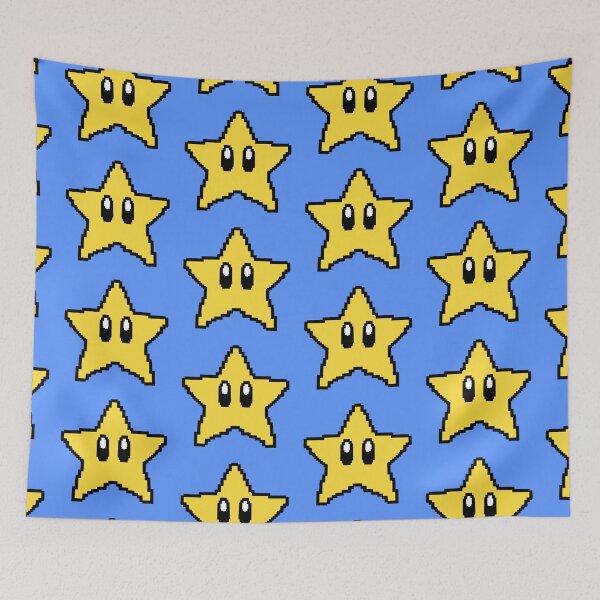 Item preview, Super Mario Power Star⁠ pixel art⁠ designed and sold by Shiningsticker8.