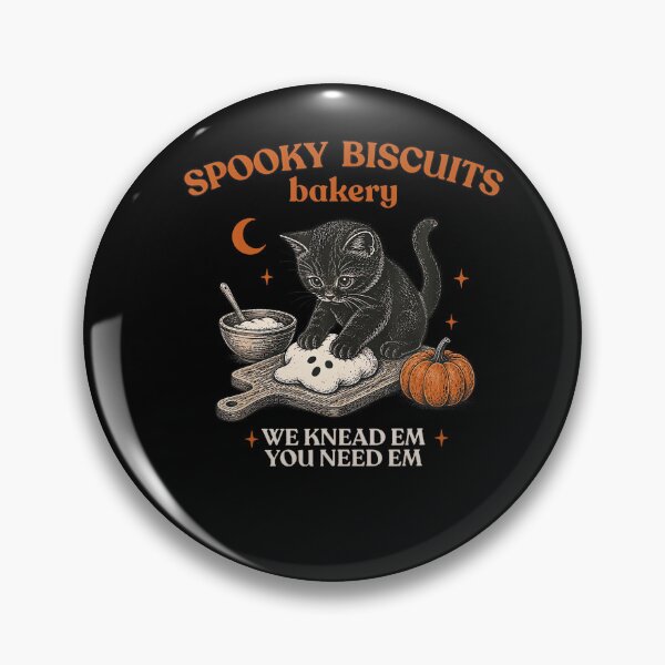 Item preview, Retro Spooky Biscuits Club Cat Lovers Halloween designed and sold by Khescoiu.