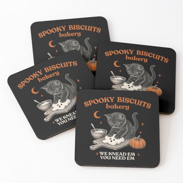 Item preview, Retro Spooky Biscuits Club Cat Lovers Halloween designed and sold by Khescoiu.